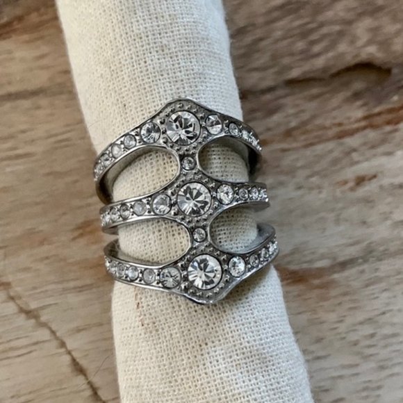 Dyrberg/Kern Robina Swarovski Crystal ring US 8 (approx) - Picture 1 of 8
